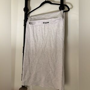 Zara Soft Gray Pencil Skirt